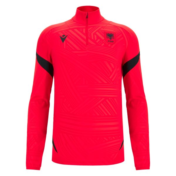 400130330001 FSHF M26/27 TRNG PLYR 1/4 ZIP RED/BLK